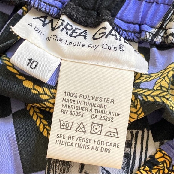 Vintage Pleated Midi Skirt Novelty Print Medium - Picture 5 of 5